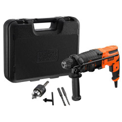 Перфоратор BLACK+DECKER BEHS01K 650 Вт 4.6 кг енергія удару 1.6 Дж три режими роботи Перфоратор BLACK+DECKER BEHS01K 650 Вт 4.6 кг енергія удару 1.6 Дж три режими роботи