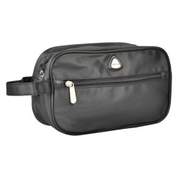 Косметичка Semi Line 3L Black 3 л 25x15x8 см з основним відділенням та бічною ручкою для перенесення Косметичка Semi Line 3L Black 3 л 25x15x8 см з основним відділенням та бічною ручкою для перенесення