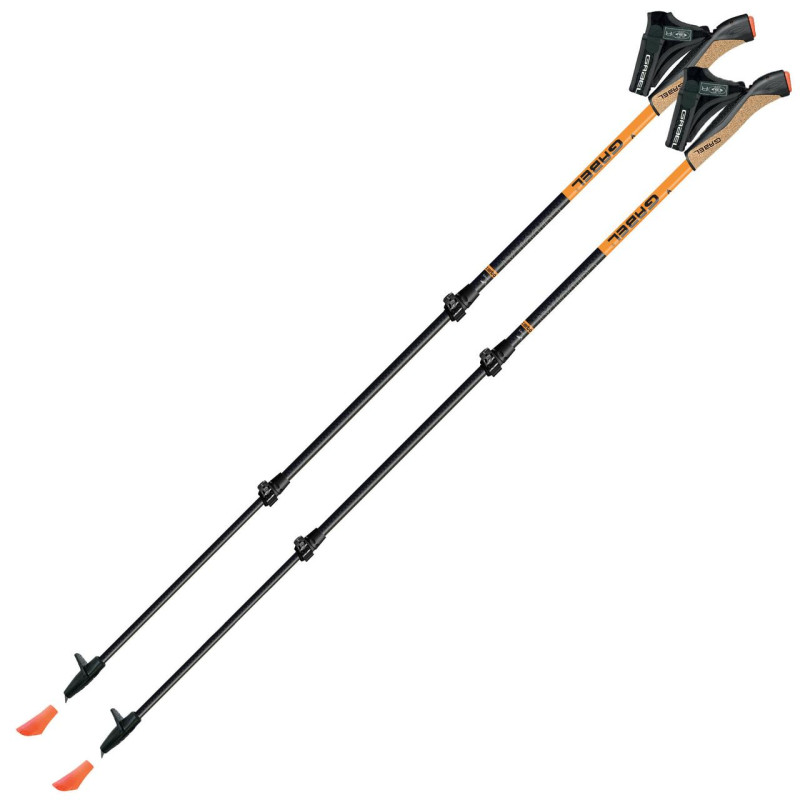 Палиці для скандинавської ходьби Gabel Carbon XT 3S-100 ультралегкі карбон 180 г 3 секції