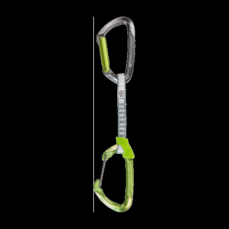 Відтяжка Climbing Technology Lime Mix set 12 см DY легкий сплав 85 г навантаження 22 kN ширина крокви 11 мм