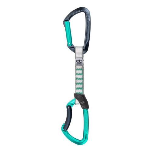 Відтяжка Climbing Technology Lime B Set NY 12 см Anthracite/Aquamarine вага 100 г навантаження 25 kN тип клямки catch-free