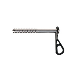 Льодобур Climbing Technology Ice screw 15 см вага 155 г загартована сталь 4 зубці для легкого вкручування