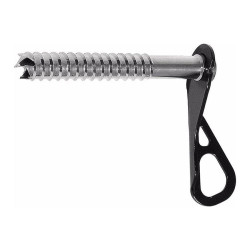 Льодобур Climbing Technology Ice screw 10 см вага 130 г сталевий з 4 зубцями для легкого вкручування в лід