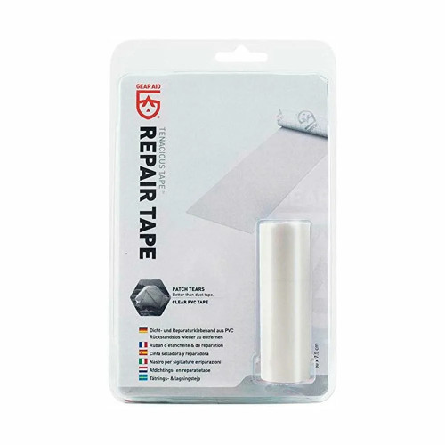 Ремонтна стрічка Gear Aid Tenacious Repair Tape Transparent 7.6 см x 50 см прозора для тканин з матовою поверхнею