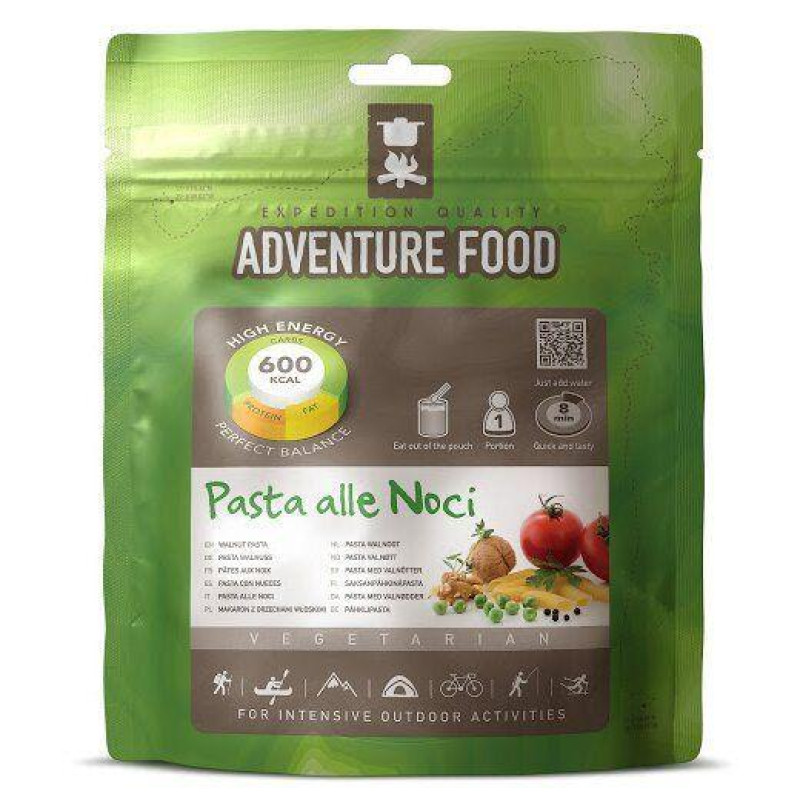 Сублімована їжа Adventure Food Pasta alle Noci вегетаріанська паста з волоськими горіхами 600 ккал легка у приготуванні