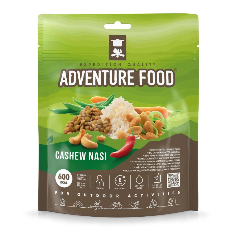 Сублимированная еда Adventure Food Cashew Nasi 140 г вегетарианская с белками 13.2 г и клетчаткой 4.6 г