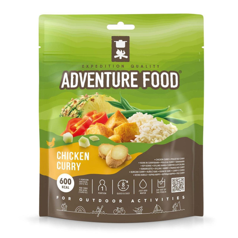 Сублімована їжа Adventure Food Chicken Curry 148 г калорійність 600 ккал легке приготування 8 хвилин
