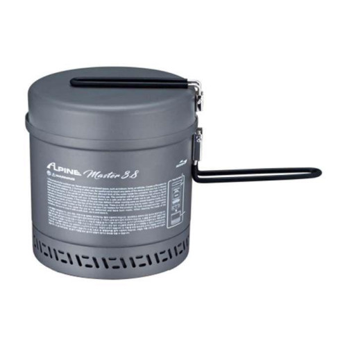 Казанок Kovea Alpine Master 3.8 Pot анодований алюминий об'єм 3.8 л с интегрірованим вітрозахистом и теплообменником