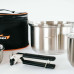 Набір туристичного посуду Kovea Stainless Cookware 205623ALP нержавіюча сталь легкий компактний