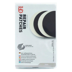 Заплатки Gear Aid Tenacious Tape Repair Patches 4 латки водонепроникні діаметр 76 мм чорні для ремонту спорядження Заплатки Gear Aid Tenacious Tape Repair Patches 4 латки водонепроникні діаметр 76 мм чорні для ремонту спорядження