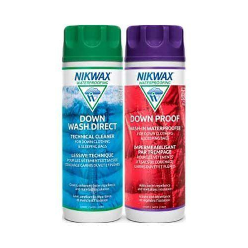 Набір для прання Nikwax Down Wash Direct 2 x 300ml відновлення водовідштовхувальних властивостей для пуху