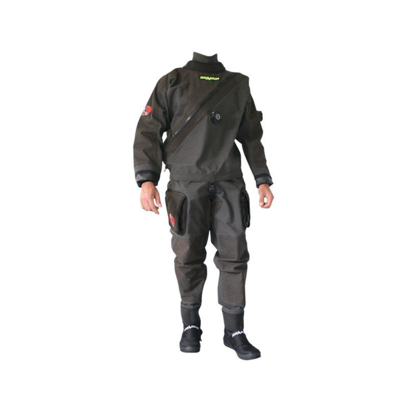 Гідрокостюм Dive System Solo Military сухий тип матеріал Trilaminate посилені накладки Cordura 1000 шлем