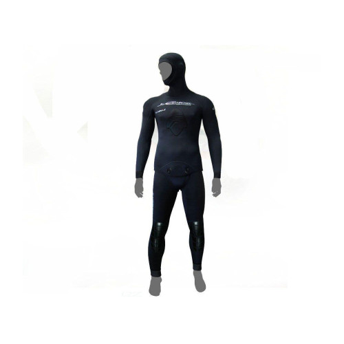 Гідрокостюм Esclapez Diving Labrax black 7 mm еластичний неопрен с шлемом для подводной полювання и дайвинга