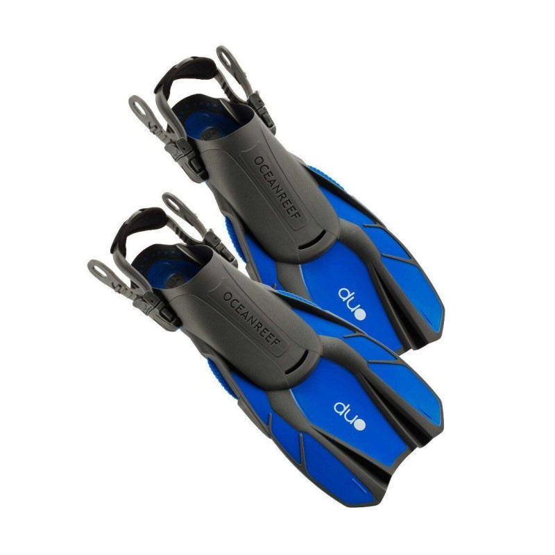Ласти Ocean Reef Duo Fins blue S/M унісекс легка вага з неопреною прокладкою для комфортних подорожей