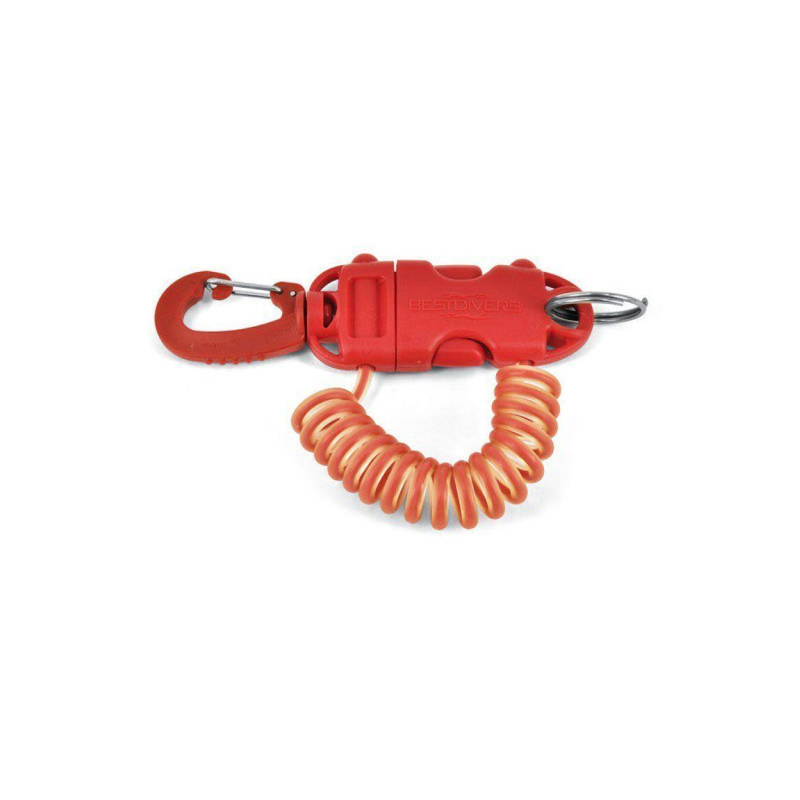 Ретрактор Best Divers 40 мм спіральний Extensible Clips довжина 90 см з нержавіючої сталі та пластику