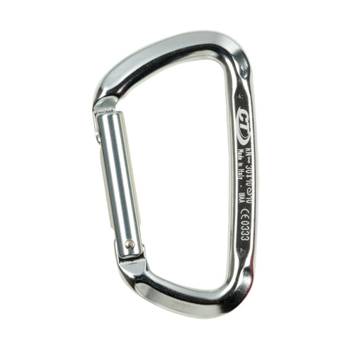 Карабін Climbing Technology D-Shape алюмінієвий вага 68 г тип защелки catch-free компактний розмір спортивний