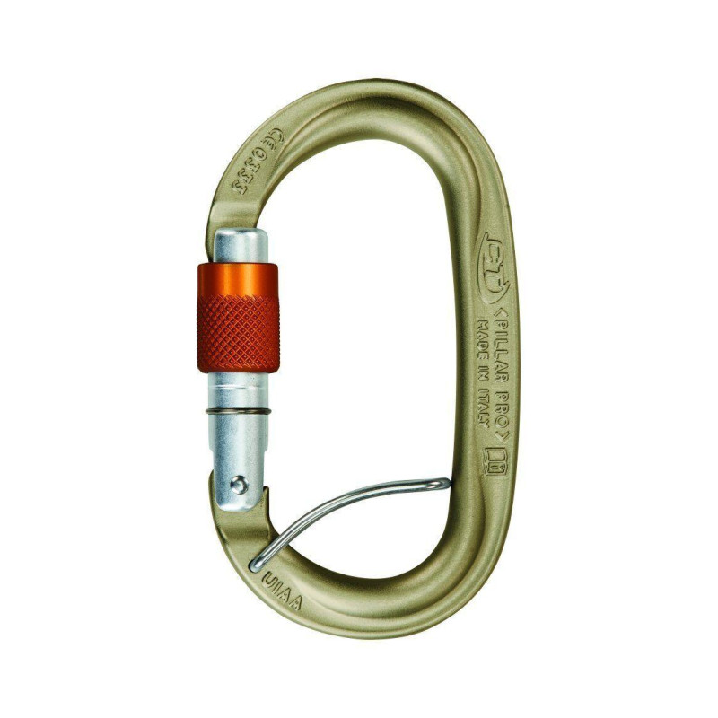 Карабін Climbing Technology Pillar Pro HC SGL вага 72 г розривне навантаження 25 кН алюміний овальний для альпінізму
