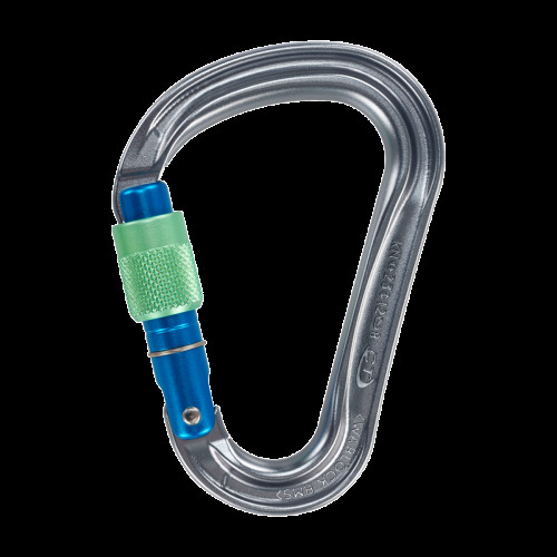 Карабін Climbing Technology Warlock HMS SG алюмінієвий сплав вага 56 г навантаження 23 kN тип захисту catch-free