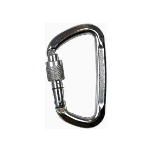 Карабін Climbing Technology D-Shape SG (silver) вага 75 г розривне навантаження 30 кН форма трапецієвидна