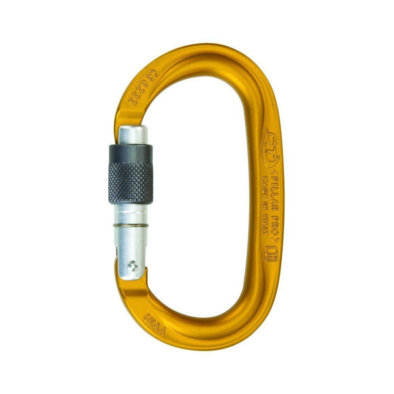 Карабін Climbing Technology Pillar Pro SG розривне навантаження 25 кН вага 68 г для альпінізму овальний