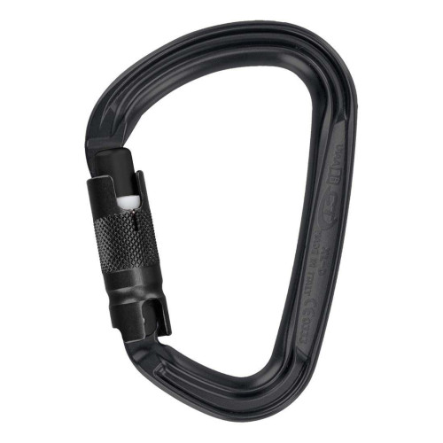 Карабин Climbing Technology XL-D TG Black вес 85 г нагрузка 28 kN алюмінієвий сплав для спорта