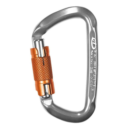 Карабин Climbing Technology D-Shape WG алюмінієвий сплав вес 80 г нагрузка 30 kN тип защелки catch-free
