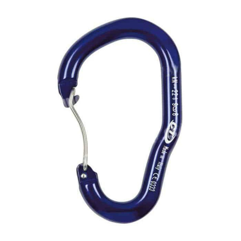 Карабін Climbing Technology Kayak WU1 синій вага 78 г розривне навантаження 22 кН ширина 32 мм
