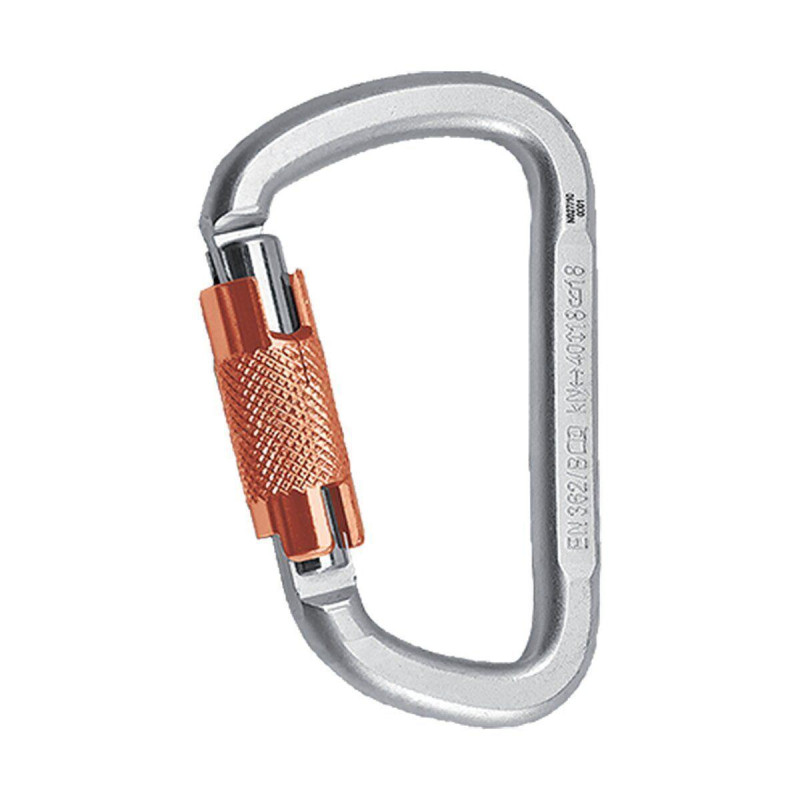 Карабін Rock Empire Carabiner Steel D-KL-2T вага 214 г навантаження 40 kN тип клямки Twist Lock
