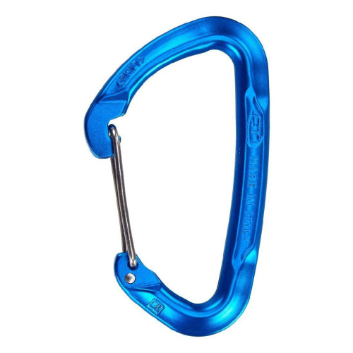 Карабін Climbing Technology Lime W 35 г асиметричної D-подібної форми розривне навантаження 24 кН ширина 23 мм