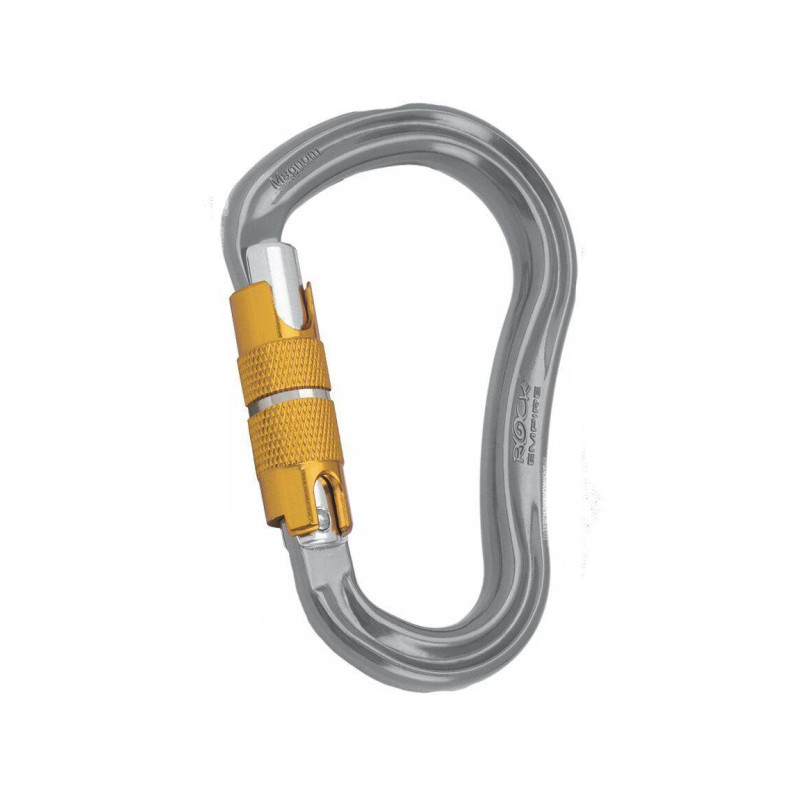 Карабін Rock Empire HMS Magnum 3T вага 96 г навантаження 26 kN тип клямки Tri-lock сертифікат EN 12275