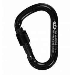 Карабін Climbing Technology Snappy SG Alu HMS Black вага 86 г розривне навантаження 23 кН грушеподібний тип Карабін Climbing Technology Snappy SG Alu HMS Black вага 86 г розривне навантаження 23 кН грушеподібний тип
