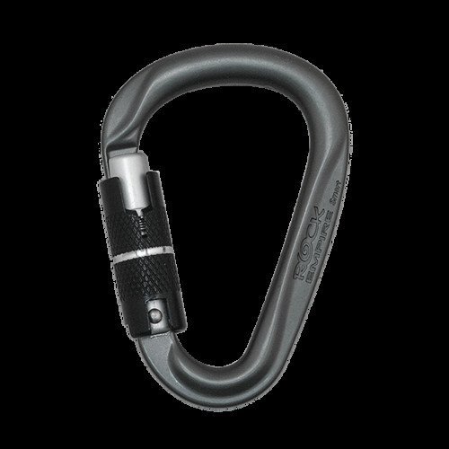 Карабін Rock Empire Carabiner HMS Smart 3T Tri-lock вага 77 г навантаження 24 kN ширина 21 мм