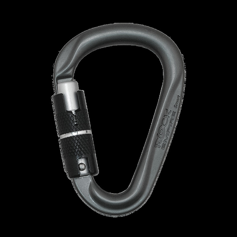 Карабін Rock Empire Carabiner HMS Smart 3T Tri-lock вага 77 г навантаження 24 kN ширина 21 мм