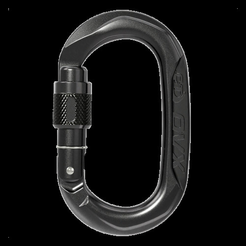 Карабін Climbing Technology OVX SG Black алюмінієвий сплав навантаження 24 kN вага 58 г форма овальна