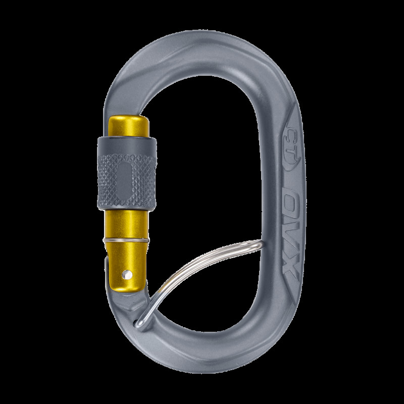 Карабін Climbing Technology OVX SGL алюмінієвий сплав навантаження 24 kN вага 60 г довжина 95 мм