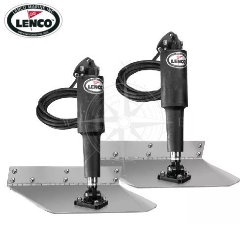 Транцеві плити Lenco 229×305 мм з нержавіючої сталі для човнів та катерів Osculati потужні актуатори 12 В маневреність