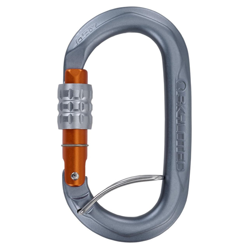 Карабін Skylotec OBX SGL Screw алюміній навантаження 24 kN вага 80 г для промальпа ергономічна форма