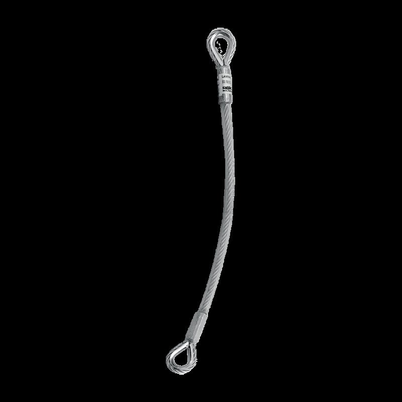 Строп сталевий Rock Empire Lanyard Sara 80 cm діаметр троса 8 мм міцність 22 кН оцинкована сталь