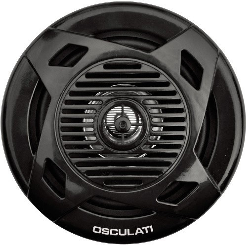 Колонки водонепроникні Osculati 6.5″ 120+120 Вт чорні двосмугові RMS 60+60 Вт для човна та катера