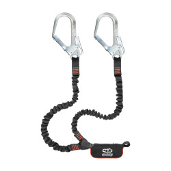 Самостраховка Climbing Technology FLEX-ABS 140 STEEL Y вес 1190 г длина 1200 мм с амортизатором ривка и еластичними стропами Самостраховка Climbing Technology FLEX-ABS 140 STEEL Y вес 1190 г длина 1200 мм с амортизатором ривка и еластичними стропами