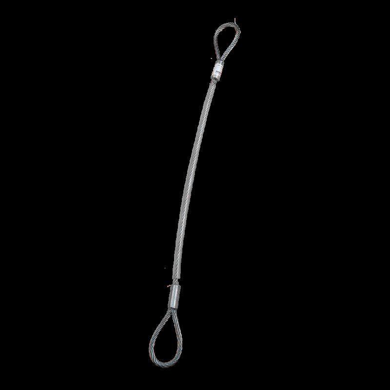 Строп сталевий Rock Empire Lanyard Sara II 80 cm діаметр троса 8 мм міцність 22 кН оцинкована сталь