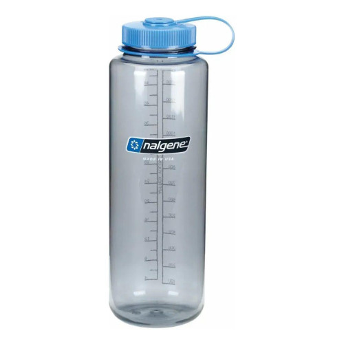 Пляшка для води Nalgene Wide Mouth Sustain Silo 1.4L Gray BPA/BPS безпечно міцний Tritan™ зручне наповнення