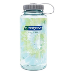 Пляшка для води Nalgene Wide Mouth Sustain 1L Tritan Renew синя герметична з широким горлом 177 г Пляшка для води Nalgene Wide Mouth Sustain 1L Tritan Renew синя герметична з широким горлом 177 г