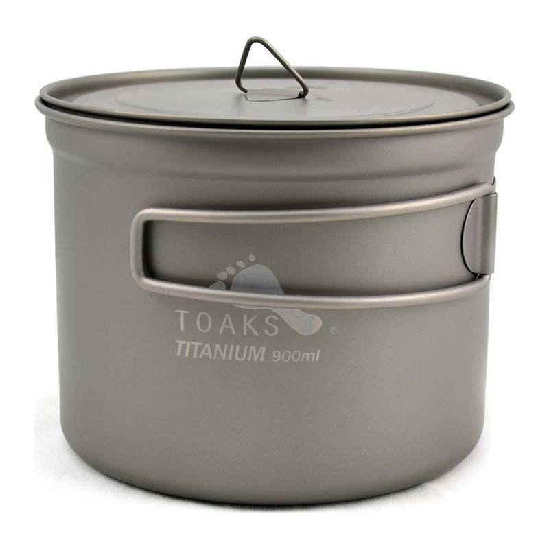 Козанок TOAKS Titanium 900ml Pot легкий 124 г діаметр 115 мм висота 90 мм складні ручки