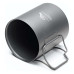 Кухоль TOAKS Titanium 370ml легкий титан 80 г складивающиеся ручки диаметр 80 мм висота 90 мм