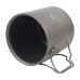 Кухоль TOAKS Titanium 450ml легкий титан 120 г складні ручки диаметр 79/89 мм висота 90/95 мм