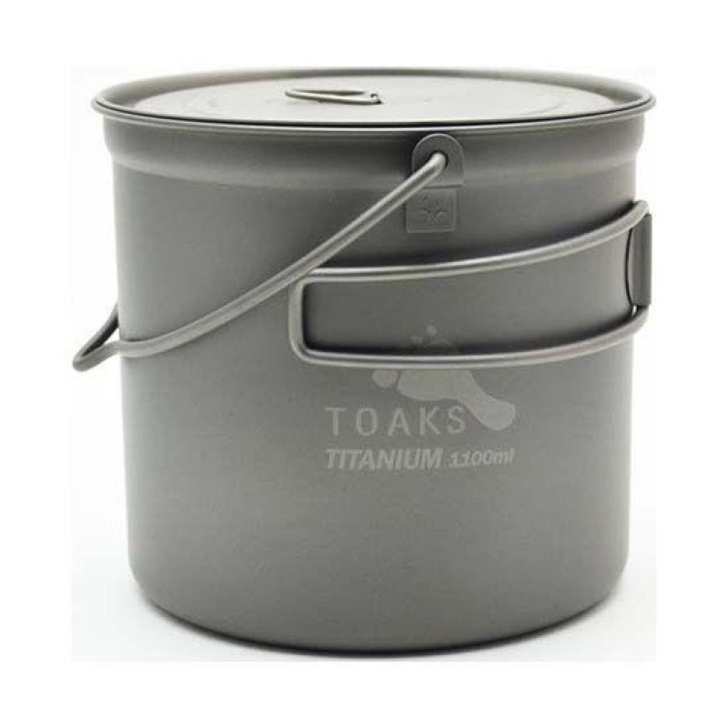 Козанок TOAKS Titanium 1100ml Pot 145 г легкий титан з ручкою оптимальний для туристів