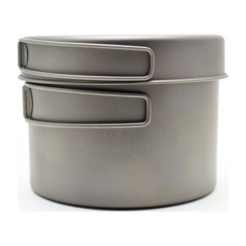 Козанок TOAKS Titanium 1300ml Pot with Pan вага 170 г діаметр 130 мм для 2 чоловік легкий та компактний