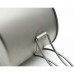 Козанок TOAKS Titanium 1300ml Pot with Pan вага 170 г діаметр 130 мм для 2 чоловік легкий та компактний