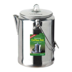 Кавоварка Coghlans Aluminum Coffee Pot 9 Cup алюминий легкий міцний для 9 чашек с перколятором и двойними ручками